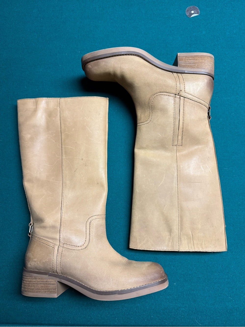 Lucky Brand Mid Shaft Pull on Riding Boot